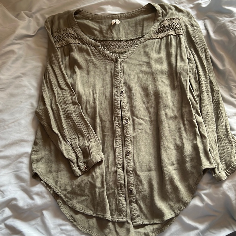 Long button down shirt